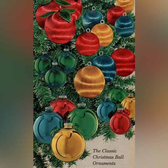 Large Satin Fruits Christmas Ornaments Vintage - Picture 12 of 16